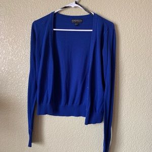 F21 Electric Blue Cardigan